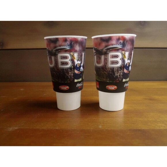 Auburn Football 7-Piece Fan Set – Metal Drink Bucket, 2 Cups & 4 NEW Steak Knive - Picture 9 of 16